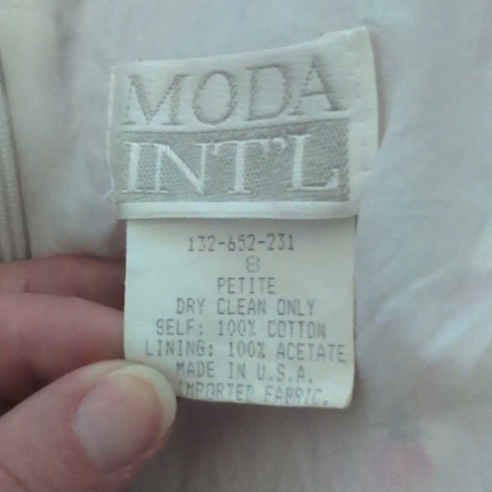 Moda Int'l Vintage Sleeveless Rose Patterned Belted A Line Dress - Picture 9 of 9